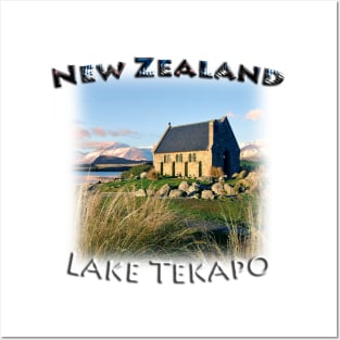 New Zealand - Lake Tekapo, Good Shepherd Posters and Art